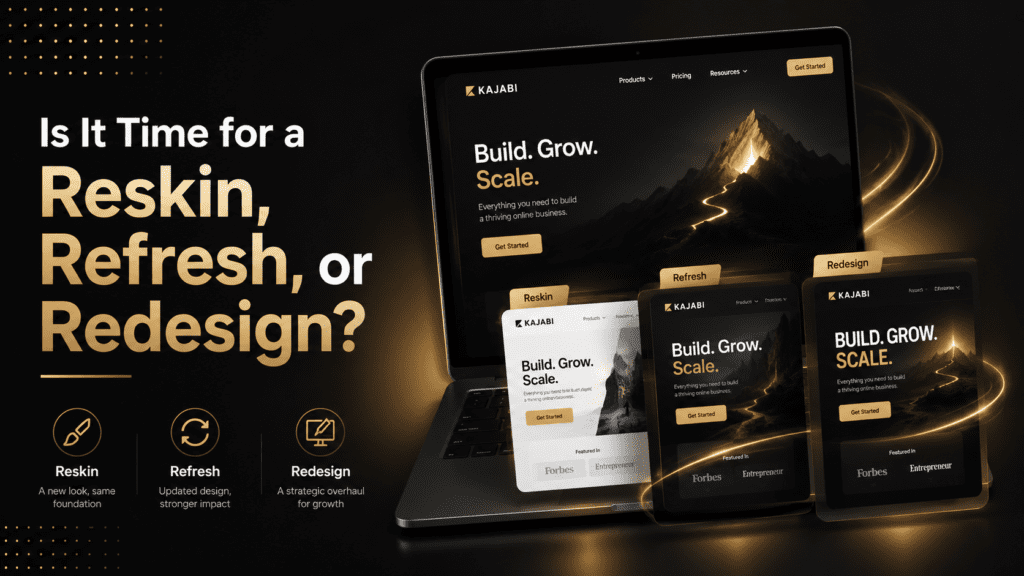 website redesign vs refresh